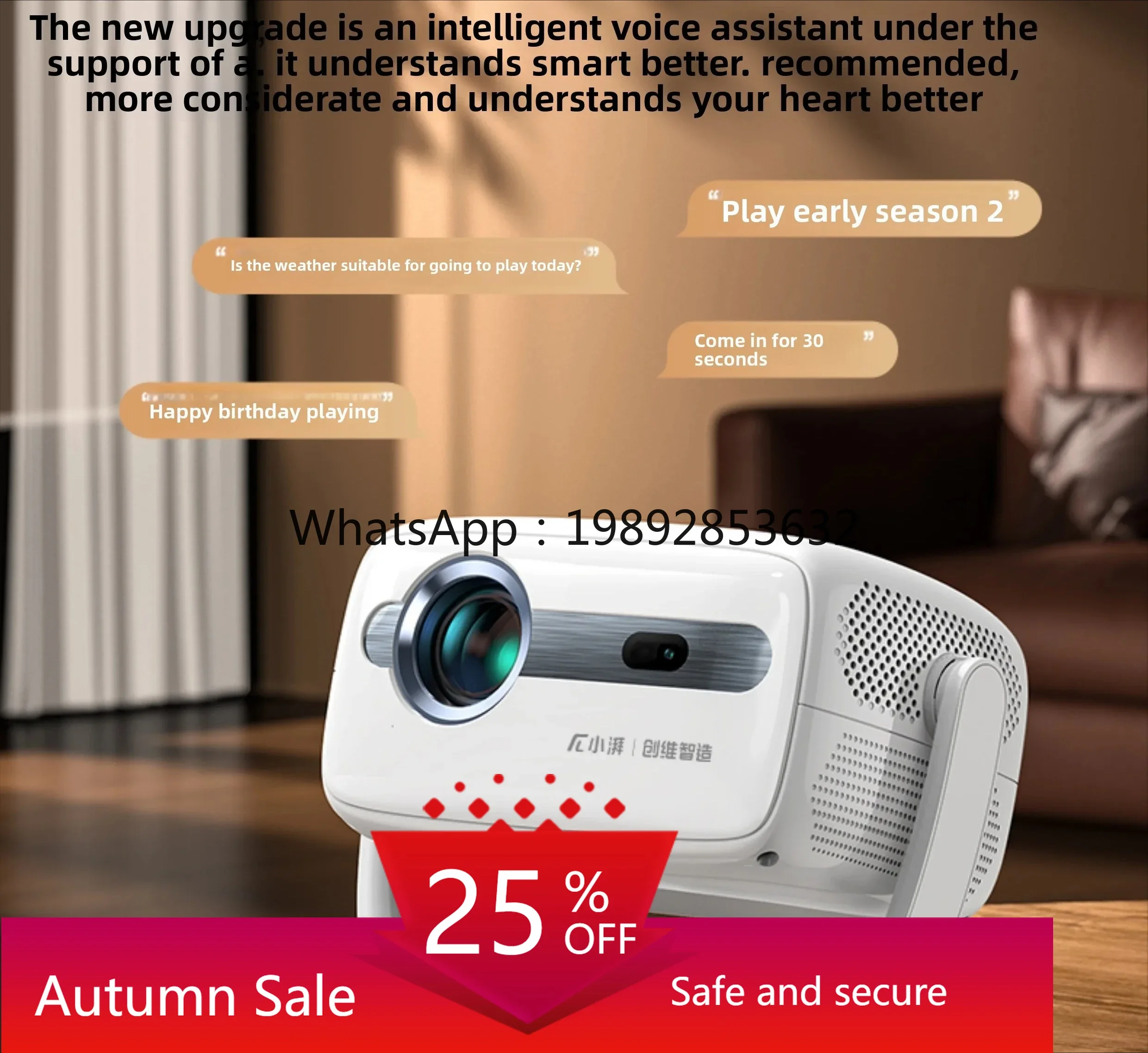 cc25projector home super high definition bedroom living room home theater mobile phone screen projector small portable view 2