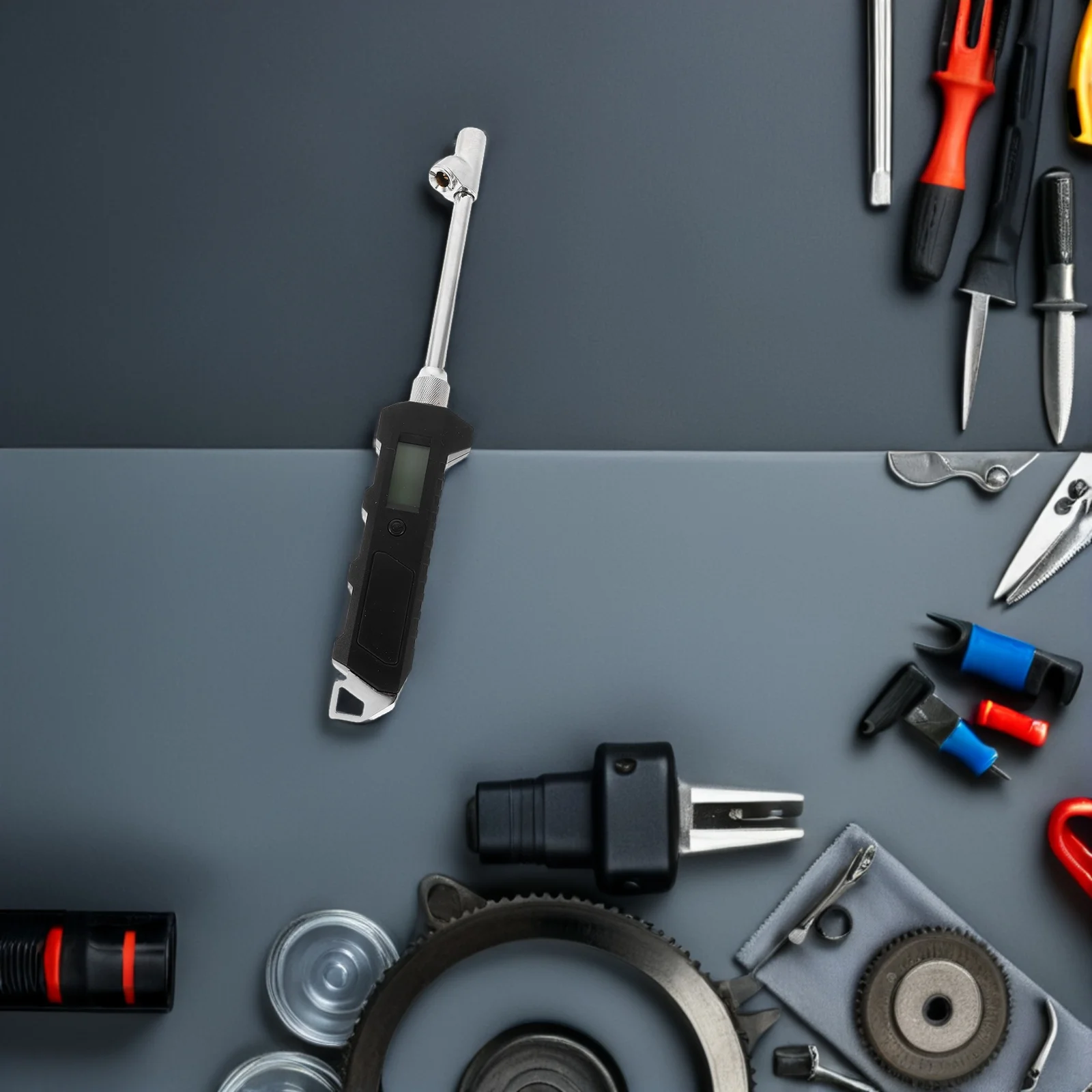 

Portable Dual Head Digital Tire Pressure Gauge Backlit LCD Screen Precision Checker for Cars Trucks Bikes Rvs Tire Gauge for Car