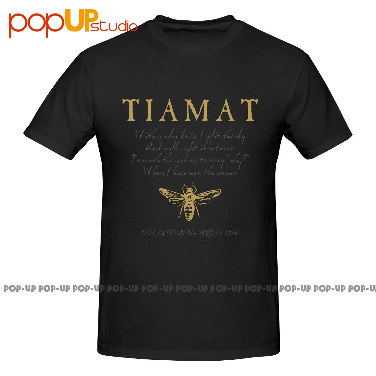 Tiamat Wildhoney Tel Aviv Show P-419 Shirt T-shirt Tee Vtg Casual Vintage High Quality