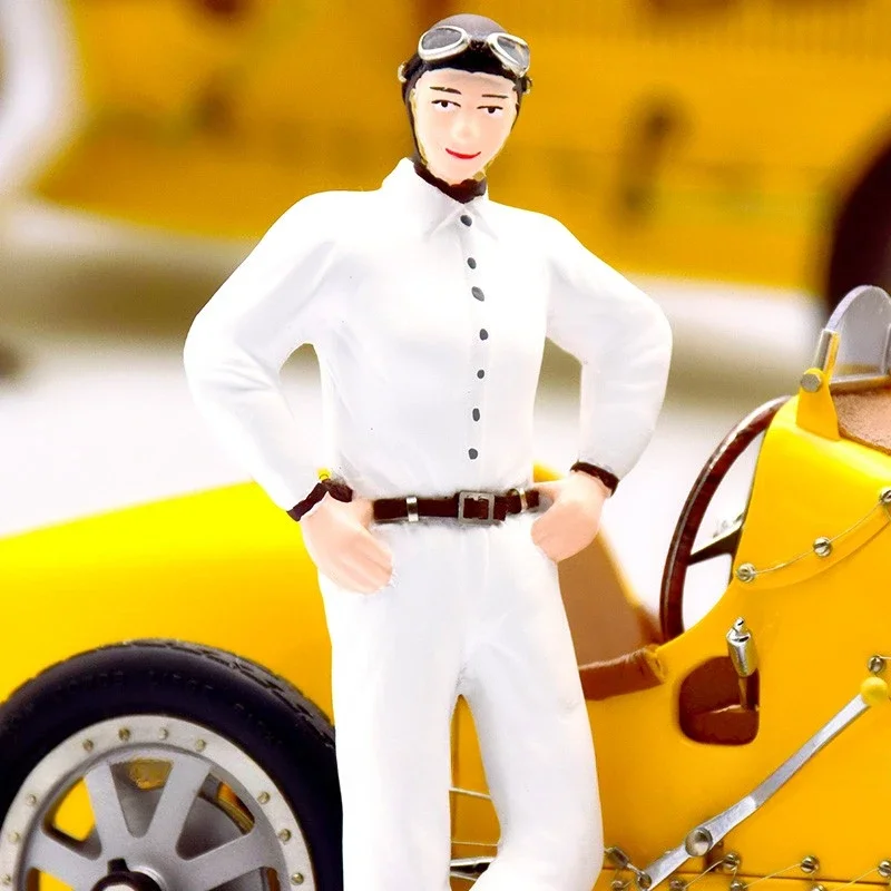 CMC 1:18 T35 # 58 anexado feminino motorista boneca simulação edição limitada todo aberto liga de metal estático modelo de carro brinquedo presente