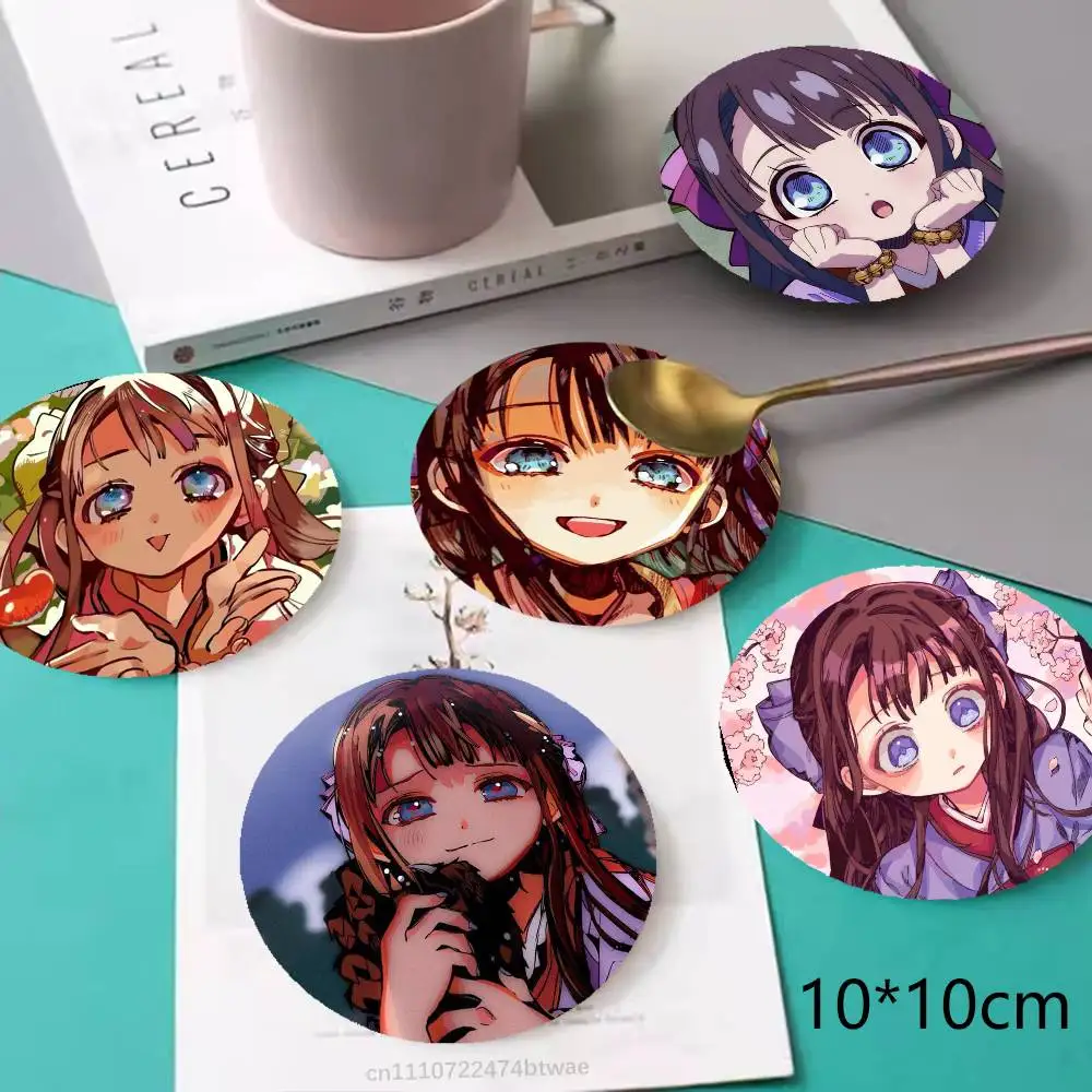 Akane Sumire T-TBHK Wooden Coaster Set, A Must-Have For Holiday Parties, Suitable For Bars, Offices , Size 10cm X 10cm