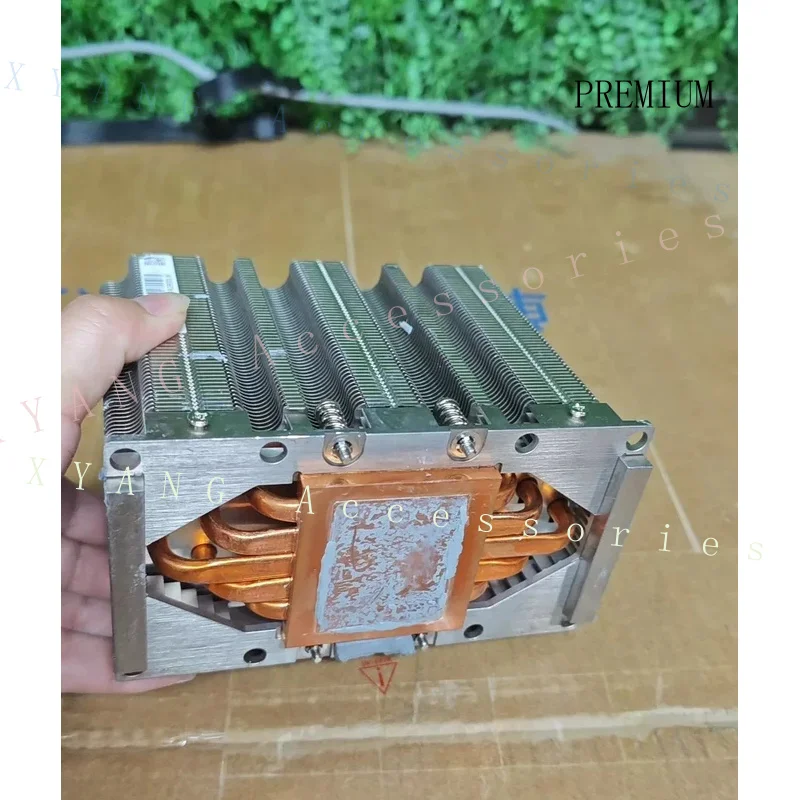 N+ Heatsink for NVIDIA for Tesla V100 SXM2, 10 Copper Heatpipes, Full Copper Fin