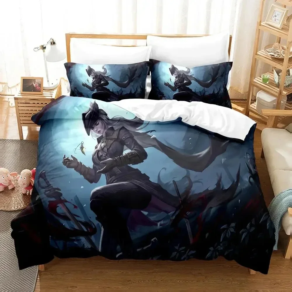 

3D Print Game Lady Maria Bloodborne Comfortable Duvet Cover Pillowcase Bedding Set Children Bedroom Decoration Home Textile