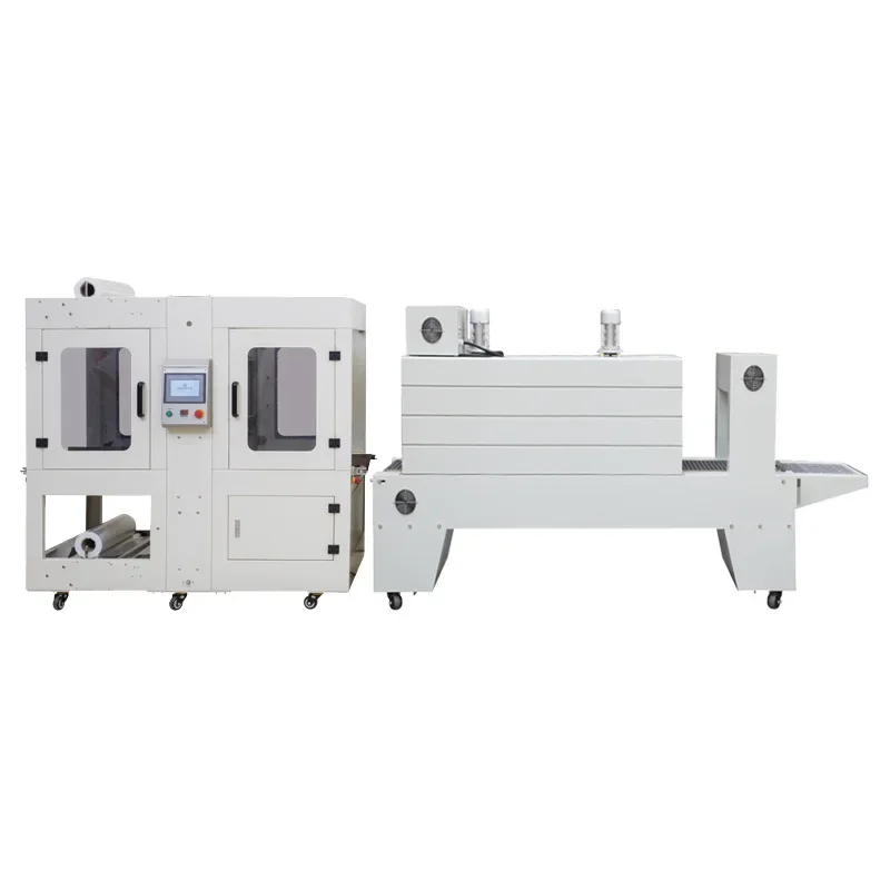 Máquina de embolsado de mangas, máquina de embalaje termocontraíble con película de PE para cartones de bebidas de agua mineral