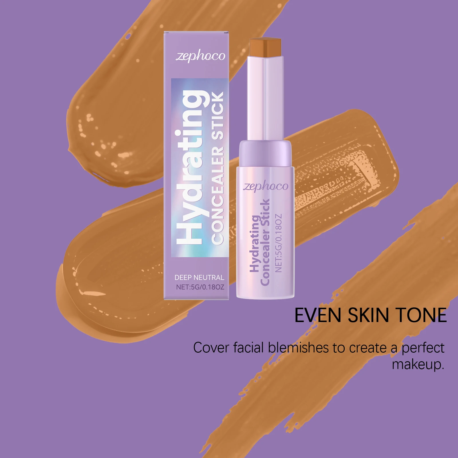 

Deep Skin Tone Contour Concealer Stick: Natural Shaping, Nose Shadow, Face Contour, Convenient, Compact for Makeup Needs