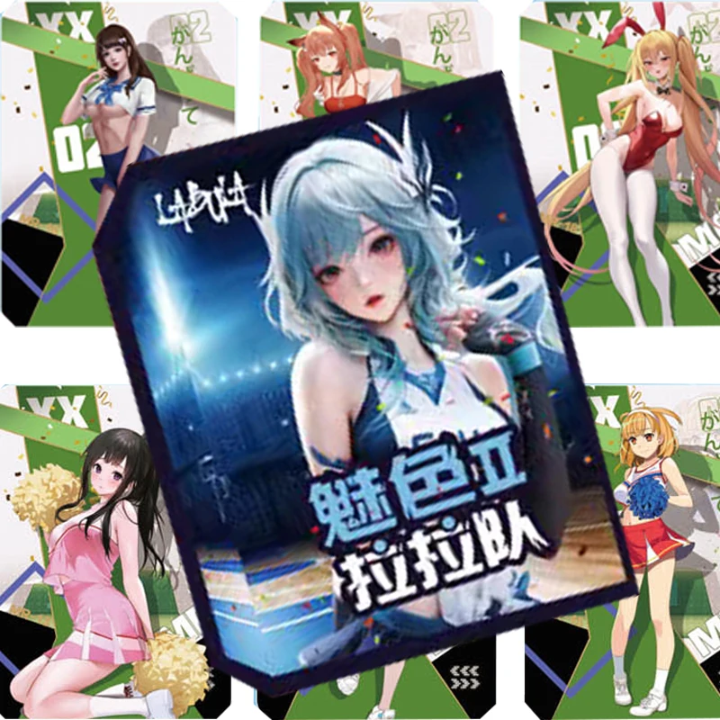 

Charming Cheerleading Team Card Goddess ACG Card Goddess Story Nude Uniform Black Silk Sexy Girls Card Adult Hobbies Festive Toy