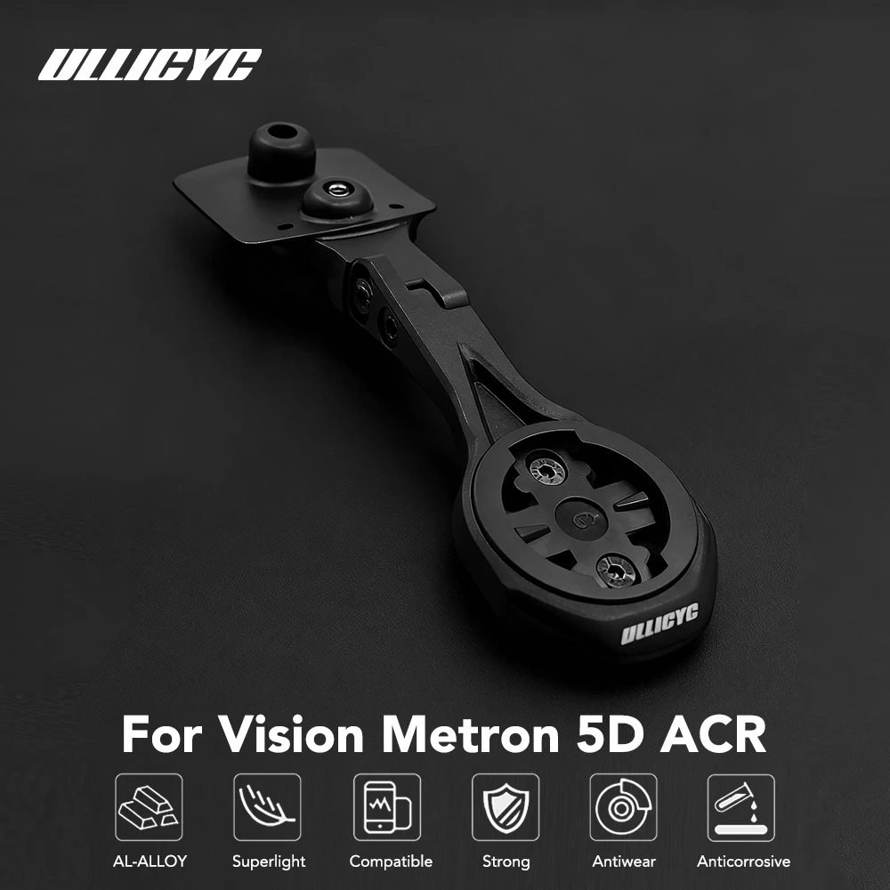

For Vision Metron 5D ACR Aluminum Alloy Bike Computer Mount Road Bike GPS Headlight Holder Bracke For GARMIN Wahoo Bryton