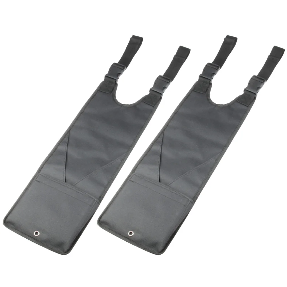 2 pçs praia motocicleta pedal traseiro resistente durável atv pé resto oxford pano pé resto saco para sujeira e