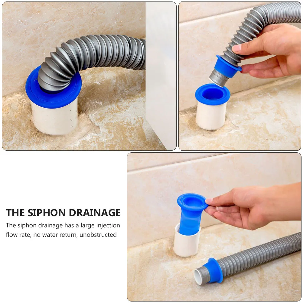 

2pcs Siphon Drainage One Way Valve Anti-Overflow Leak Preventer For Bathroom Kitchen Garage Floor Drain Backflow Preventer