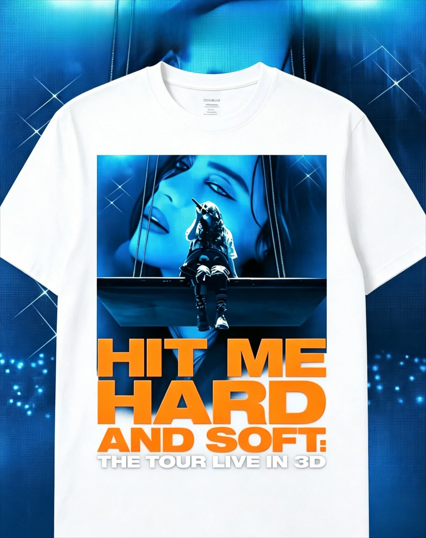 Billie Eilish Hit Me Hard and Soft:the Tour Live in 3d Movie T-shirt Men's and Women's 2026 Summer New Fashion T Shirt Fan Gifts