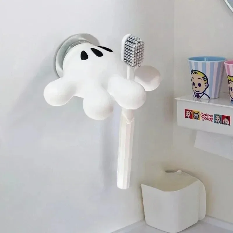 Family Bathroom Storage System Four Person Organizer with Designated Toothbrush Spaces and Ample Shelf Room for Shared Use