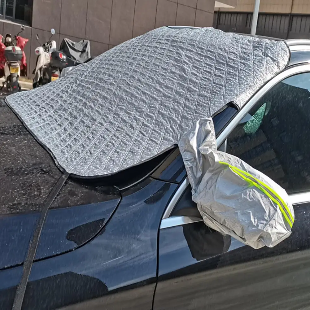 Uv Protection Car Windshield Cover Car Windscreen Cover Waterproof Uv Resistant Universal Front Windshield Wrap Thermal Snow