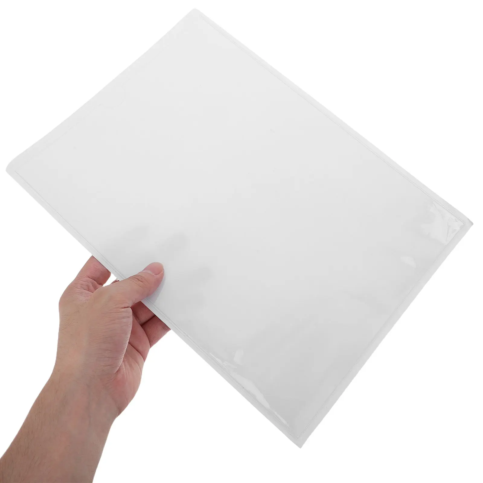 10pcs-self-adhesive-display-pockets-transparent-peel-stick-sheet-protectors-waterproof-clear-paper-sleeves-for-classroom-office