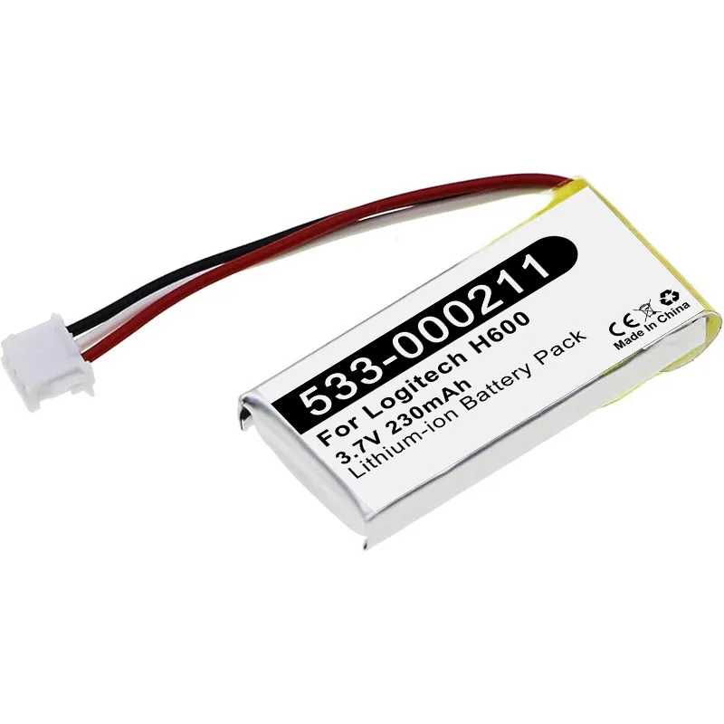533-000211 533-000071 521630 240mAh لـ Logitech G PRO X 304 502 703h UE3500 UE4500 UE310 G502 G304 MX بطارية G703 عمودية #2