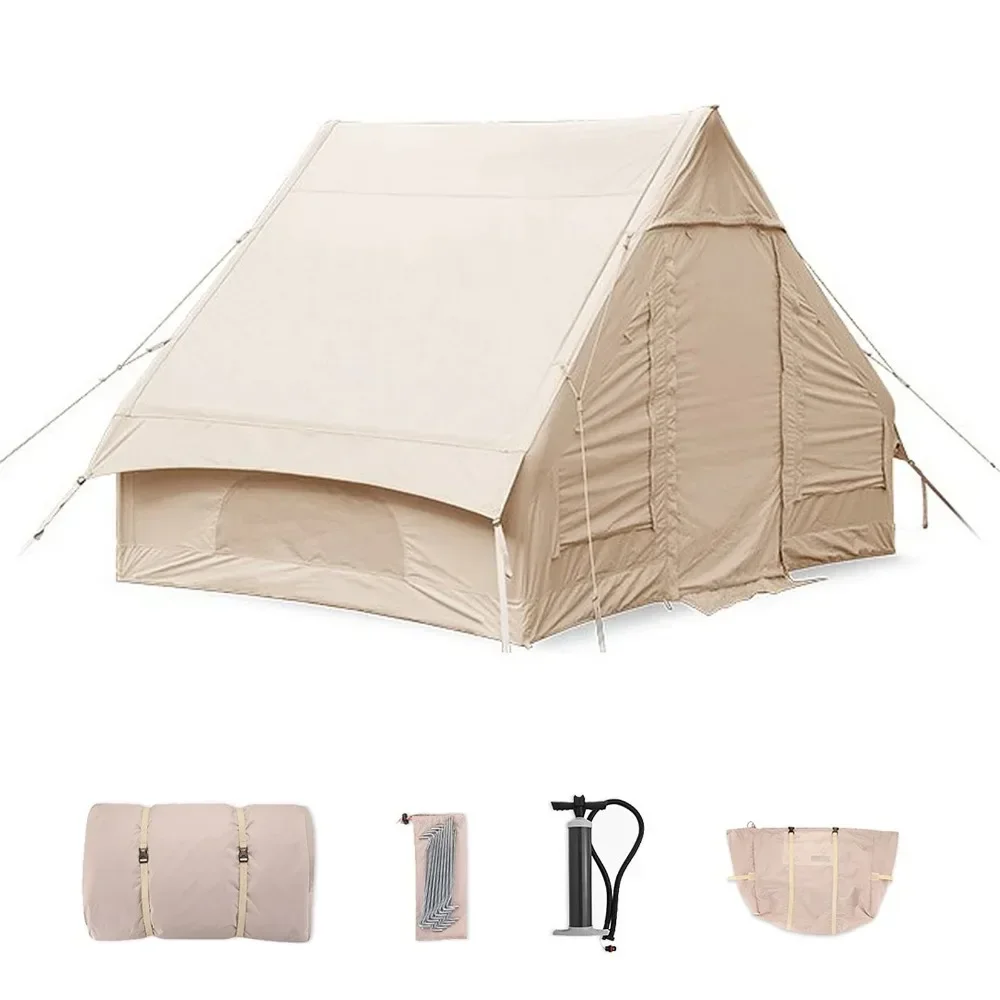 Inflatable Roof Tent Waterproof Inflation  Larger Outdoor Luxury Camping Hotel  5-8 People Portable Family Party