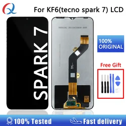 Original Digitizer Assembly For Tecno Spark 7 Lcd Mobile Phone Lcds For Tecno KF6 Lcd Ecran Techno Spark 7 Screen Replacement