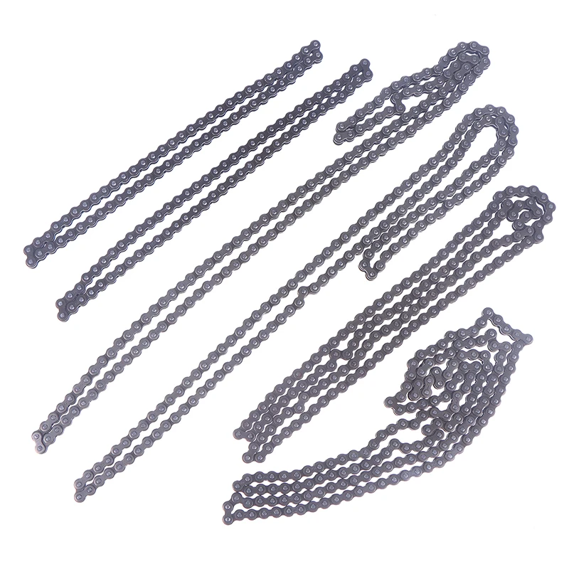 Cadena 25H con Eslabón Maestro de Repuesto para Motor de 2 Tiempos 49CC, ATV, Quad, Go Kart, Dirt Pocket, Mini Moto, Sección 62/68/132/136/138/158