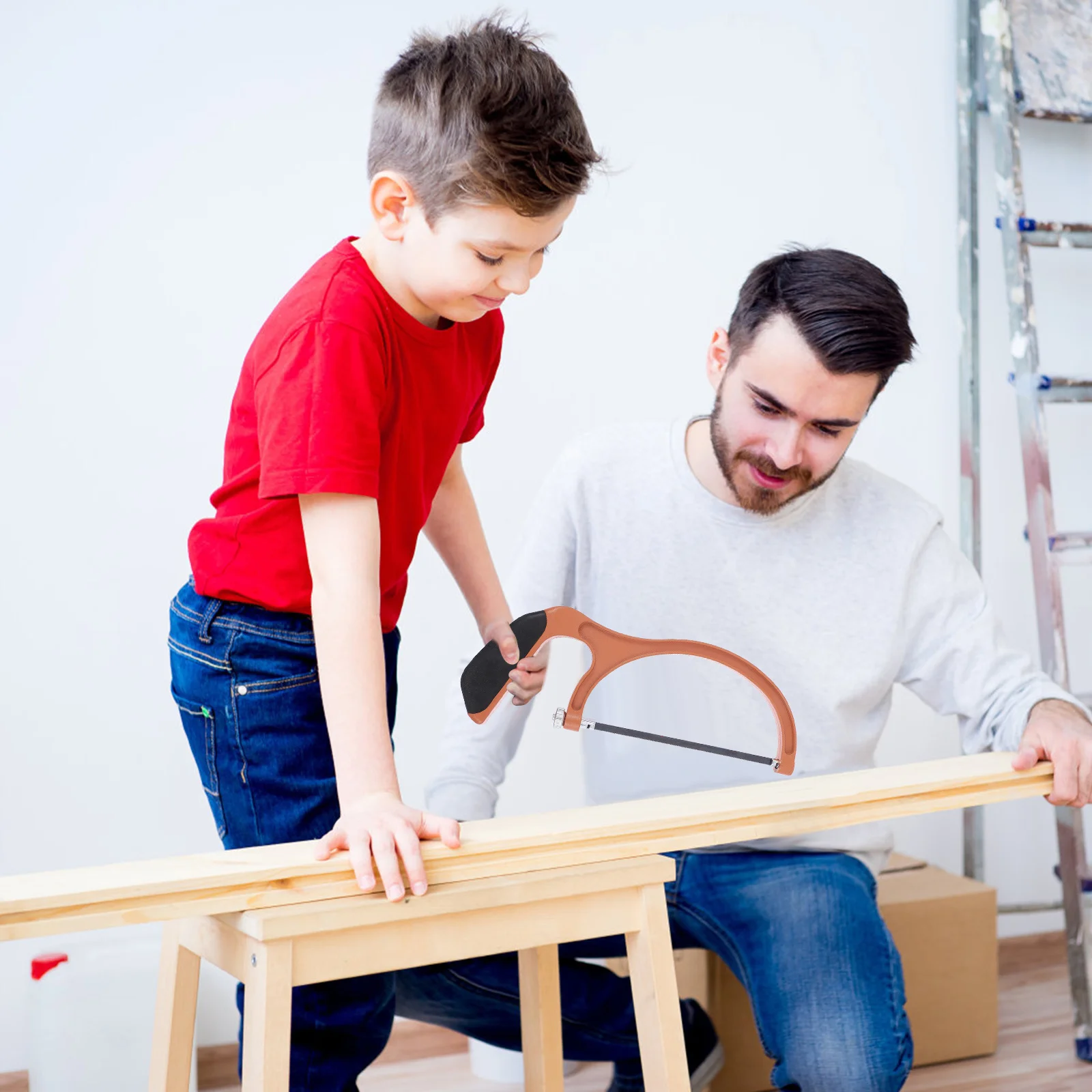 1 set Houtbewerking Diy Timmerwerk Gereedschap Duurzaam Antisliphandvat Met Vervangbare Messen Voor Boom Snoeien Kinderen Ijzerzaag Mini Ijzerzaag