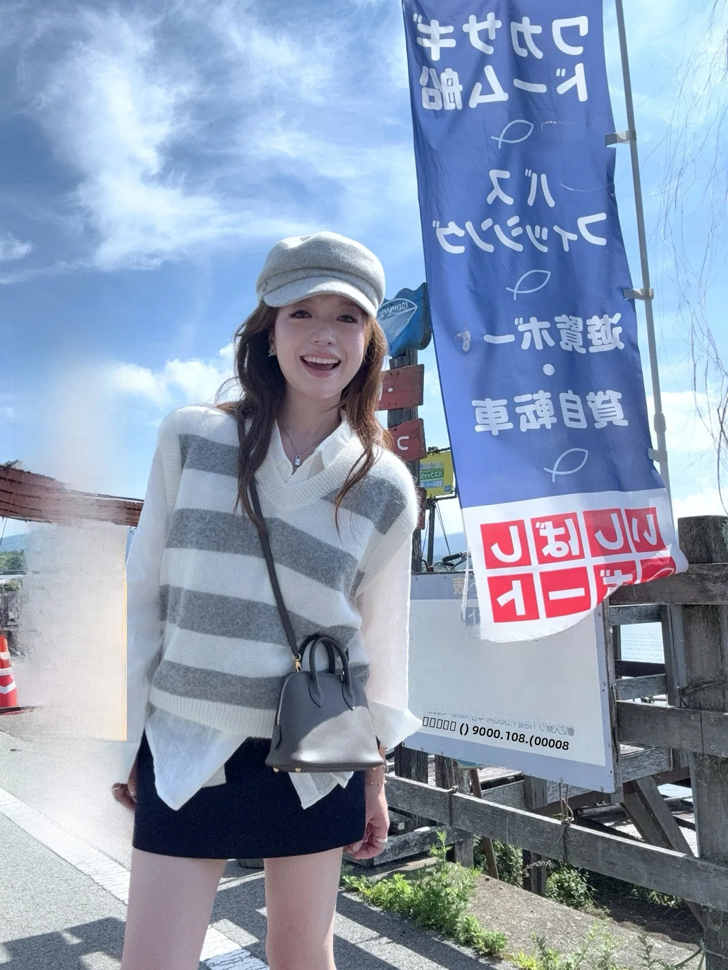 

Soft Woolen Knitted Stripe Vest Women's Autumn Inner Wear Layering Camere Vest Comfortable Skin-friendly Loose Fit round Ne