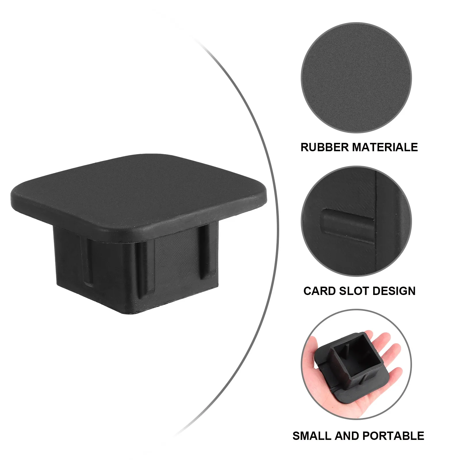 

Черная резиновая заглушка для фаркопа, защитная крышка для тягово-сцепного устройства автомобиля, пылезащитный колпачок для буксировочного шарика