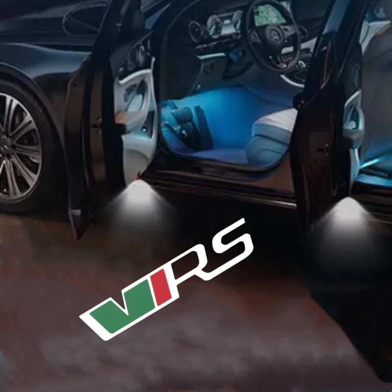 

2X For Skoda VRS Octavia A5 MKII Hatchback Estate 2005-2008 2009 2020 2011 2012 LED Car Door Logo Shadow Welcome Projector Light