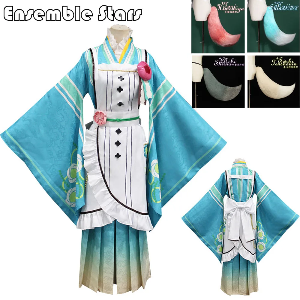 Anime Ensemble Stars Cosplay Costume Tail Tori Himemiya Shiina Niki Tenshouin Eichi Shino Men Women Party Full Suit Kimono