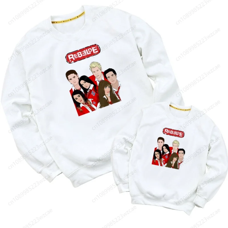 

Kids Funny Rebelde RBD Printed Sweatshirt Solid Color Hoodies Fashion Boys Girls Long Sleeve Hoodie Streetwear Sweatshirt