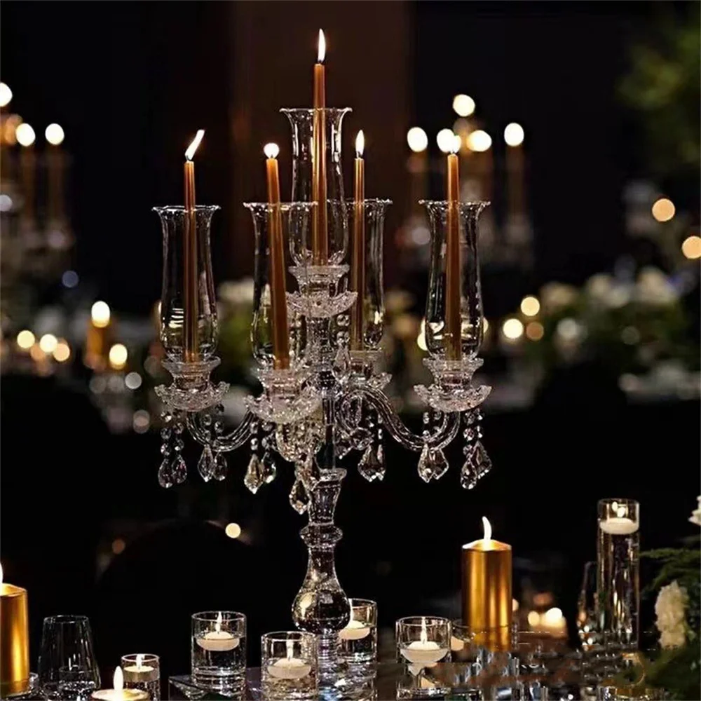 10pcs New  Clea Glass  Candle Holder