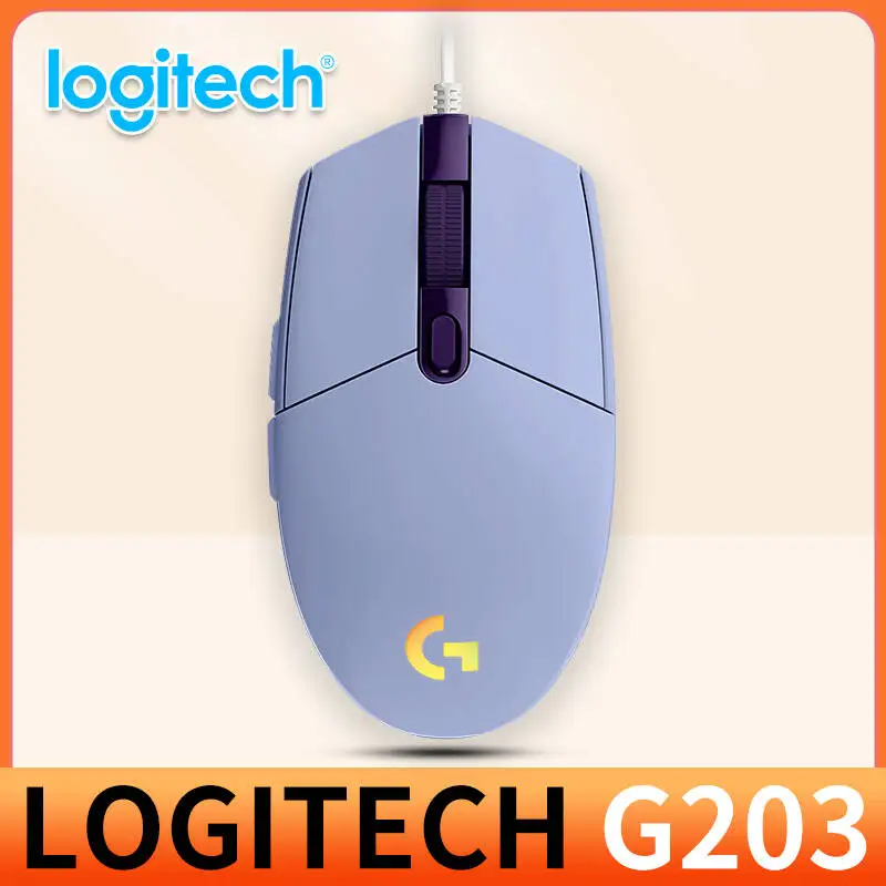 Ratón gaming profesional Logitech G203 con respuesta sensible y diseño ergonómico para deportes electrónicos