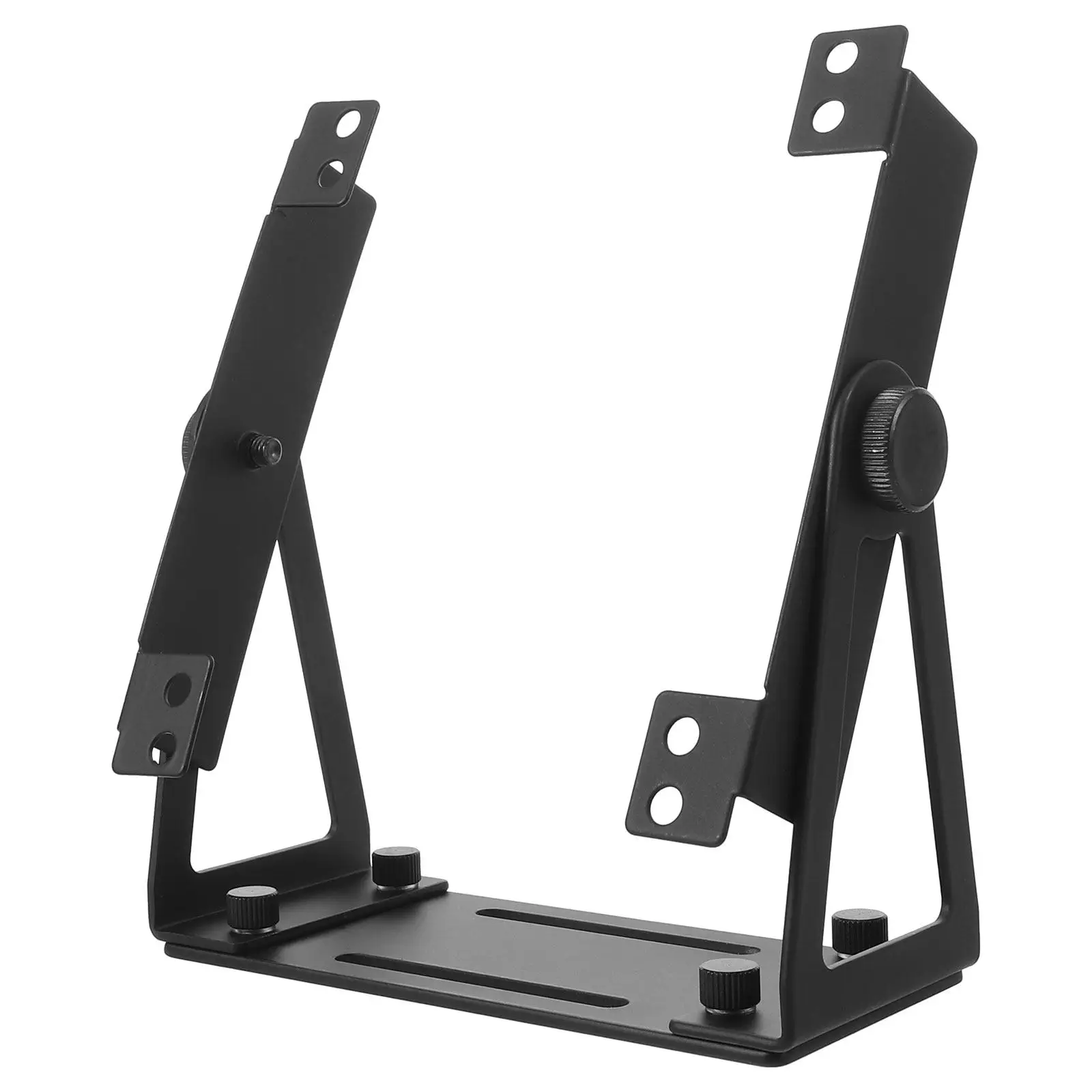 PC Cooling Fan Bracket Adjustable Rotating Metal Radiator Fan Holder for Desktop Case Efficient Airflow