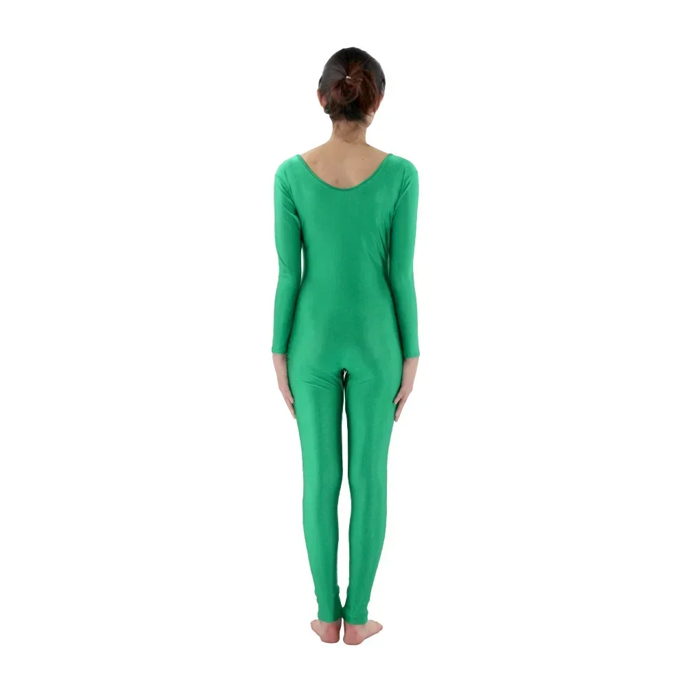 Body da ballo per balletto completo per donna adulta Body da ballo a maniche lunghe nero nudo Body da balletto in spandex Body da ballo