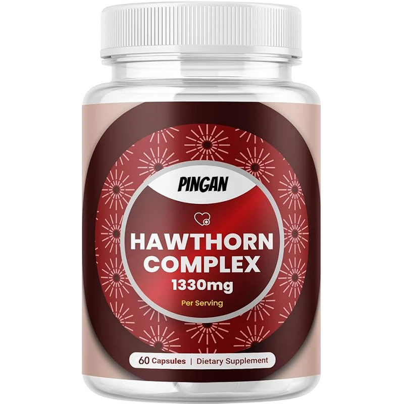 

Hawthorn Berry Capsules-Hawthorn Supplements for Men's and Women's Heart Health-Extract Hawthorn Berry Heart Vitamins - Non GMO
