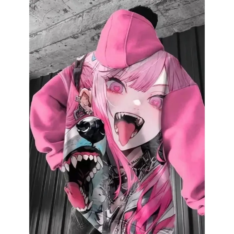 

2025 New Anime Character 3D Printed Hoodie Men's and Women's Fashion Sweatshirt Jacket Sweatshirt Clothing Extra Large