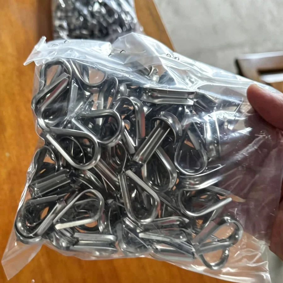 Guangluo M1.5-m10 304 Stainless Steel Line Thimble Ring Wire Rope Clamp Anchor Wire Loop Fastener