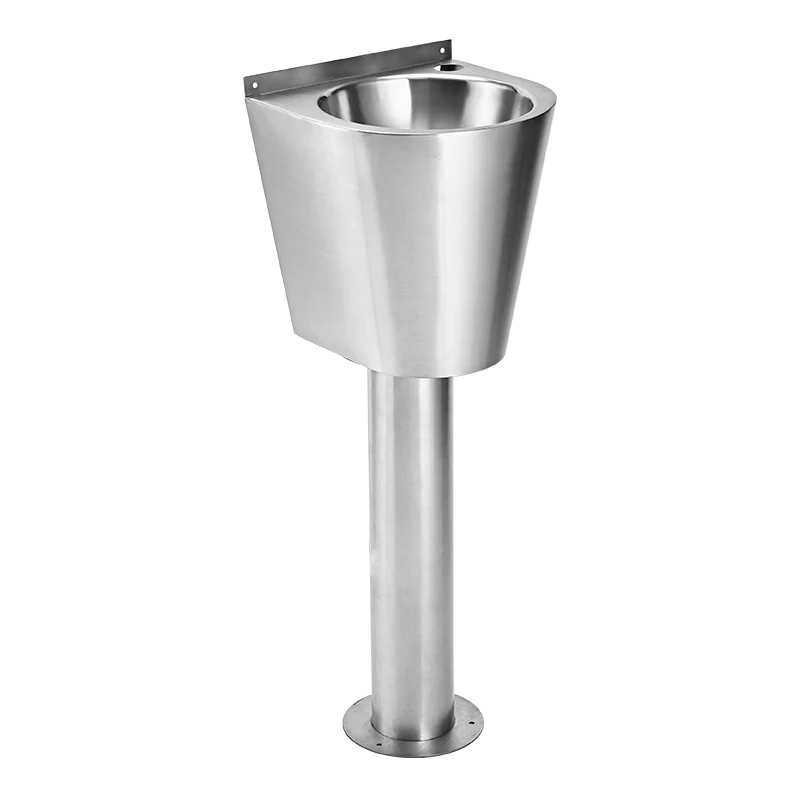 Modern countertop wash basin Stainless steel small wash basin sink is suitable for apartments,hospitals,outdoor,prison bathrooms