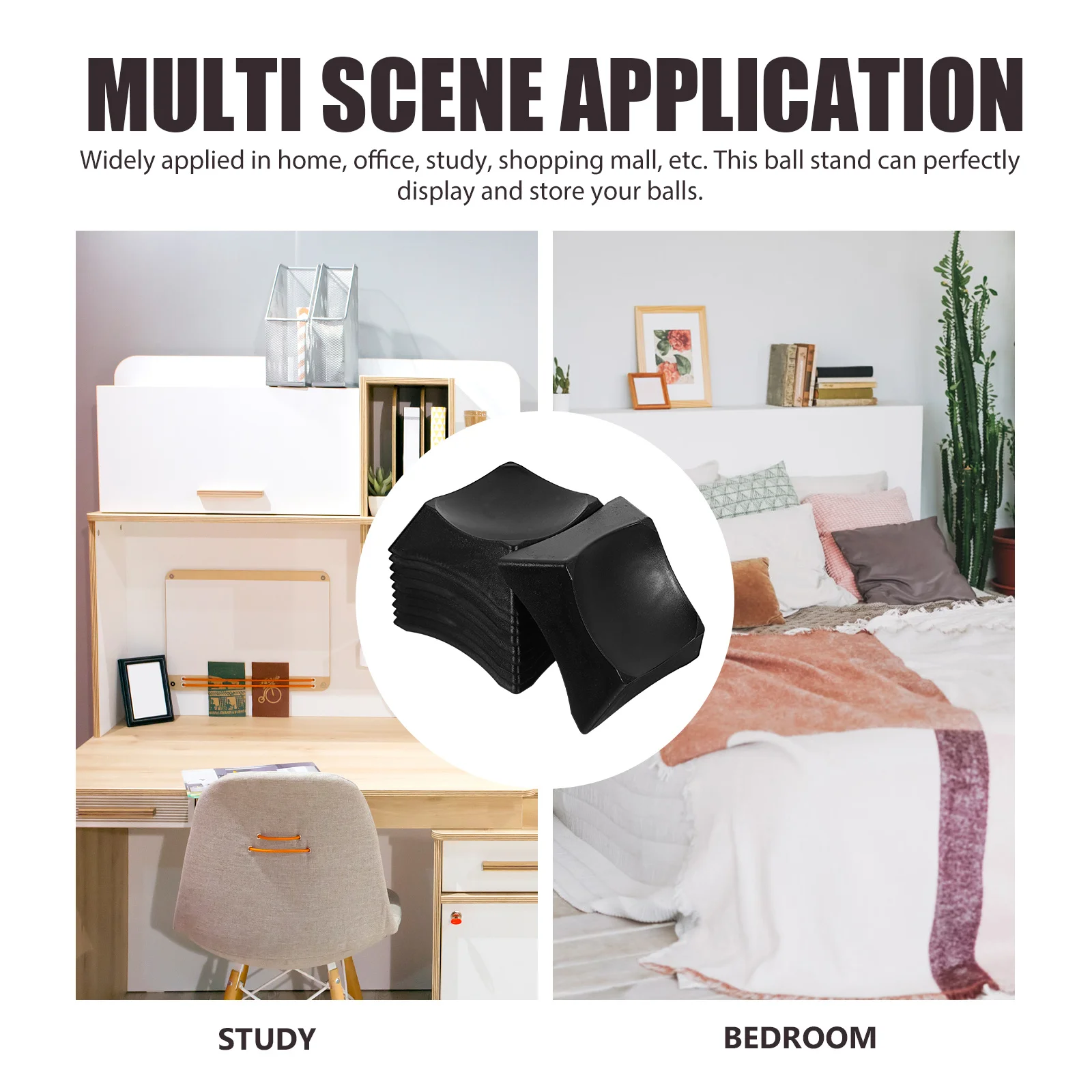 

10Pcs Mini Ball Display Base Multifunction Sports Ball Stand for Basketball Football Baseball Desktop Crystal Sphere Holder