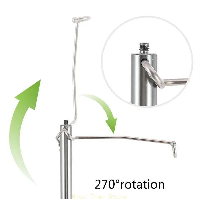 

92ME Aluminum Alloy Light Stand Folding Lamp Hanging Rack Camera Selfie Bracket
