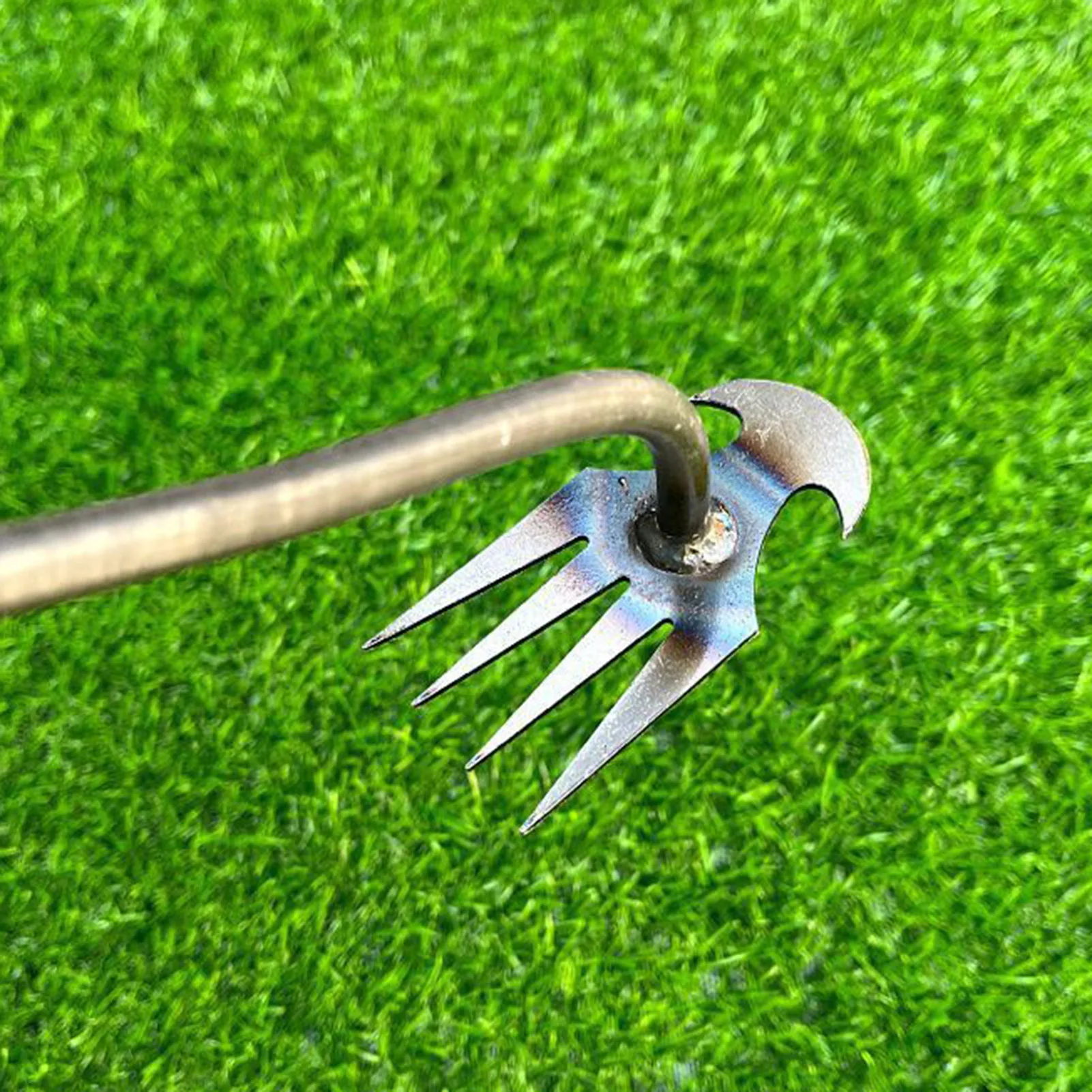 Imagem -02 - Weeding Artifact Uprooting Weeding Tool Premium Manganês Aço Forjado Erva Extrator Dentes Dupla Finalidade Weeder Novo 2023