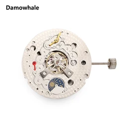 center balance wheel hollow automatic mechanical movement, multifunctional, multi needle, star and moon phases