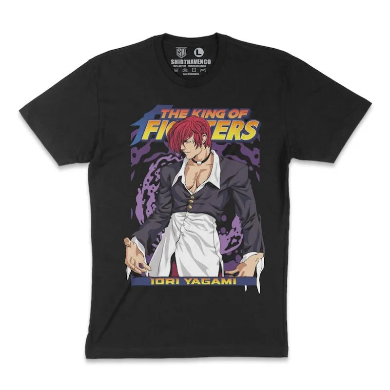 

00012707#A-Yagami KOF Unisex Tshirt KOF Arcade shirt Cool tshirt Gaming Tshirt Fighting Game tshirt King Of Fighting Gift idea,