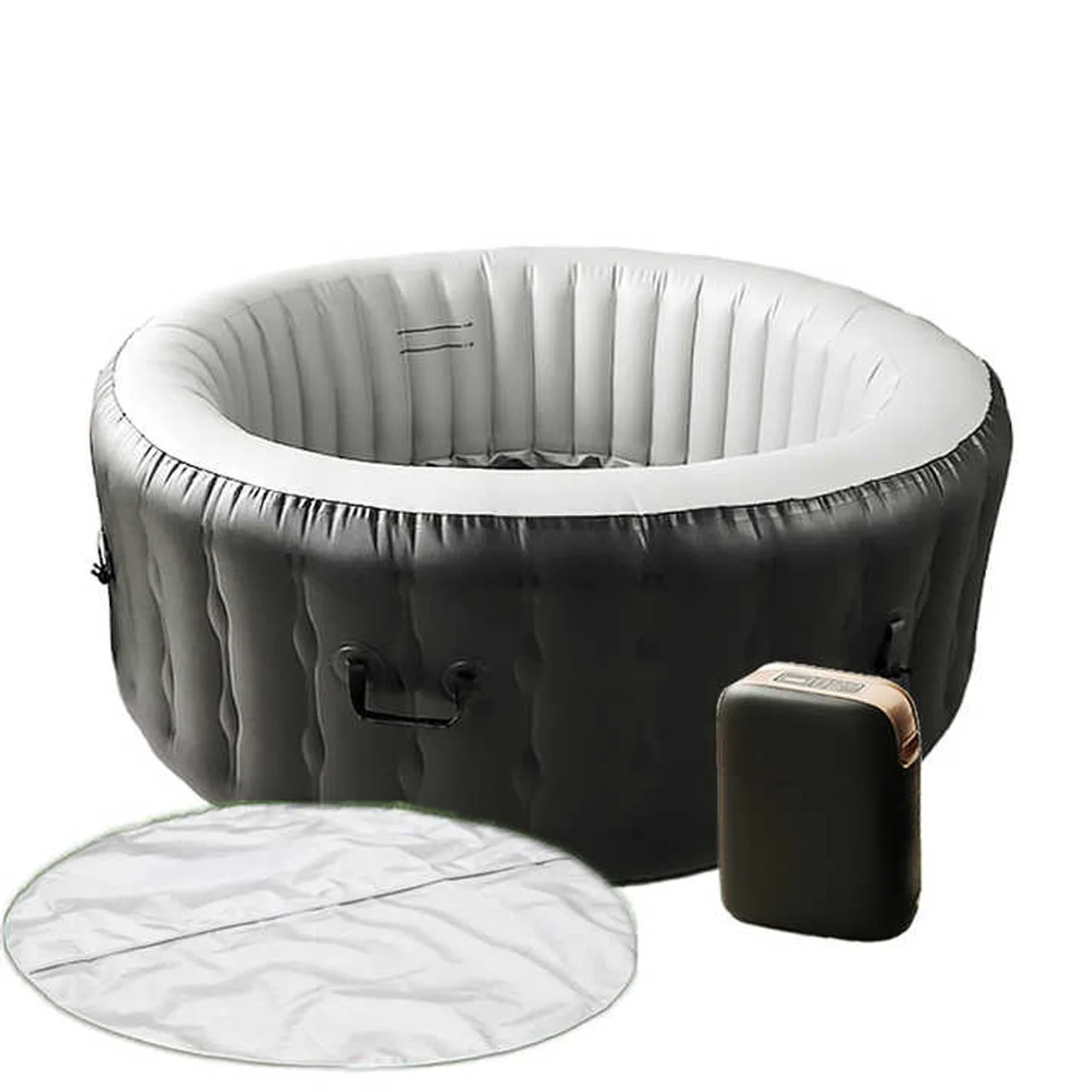 Inflatable Tub Spa Hot Springs Round Tub Swimming Pool Inflatable Cover Spa People Tub Steps Restore Ice Bath