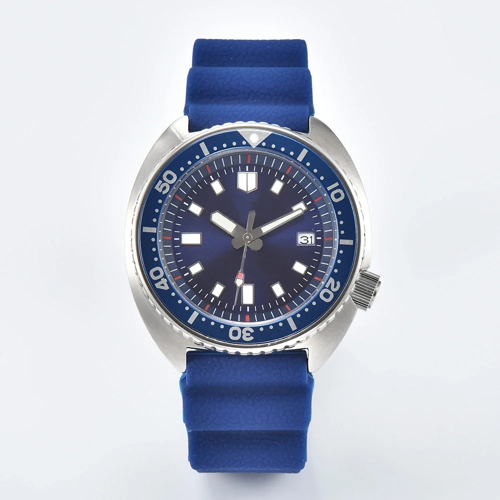 42mm Fashion Men's Mechanical watches NH35 Movement Sapphire Case Automatic Men's Watch Aluminium Bezel Rubber Band