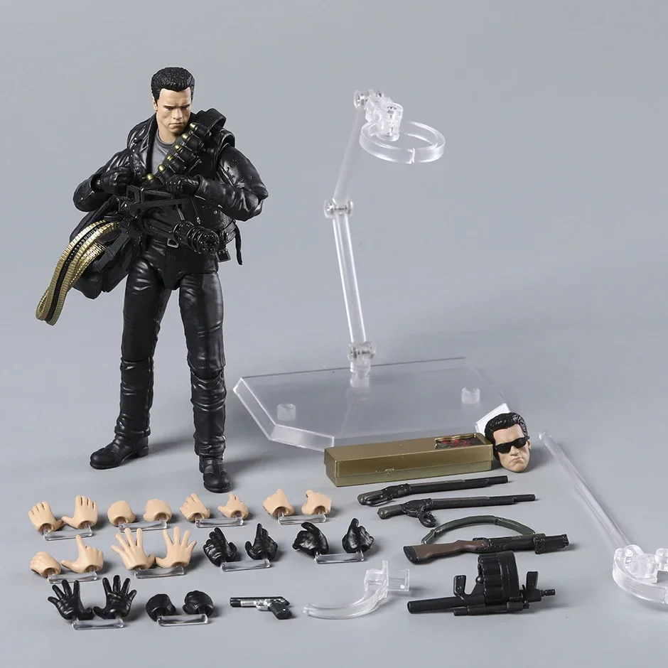 Mafex-ターミネーター2アクションフィギュア,おもちゃコレクション,デスクトップモデル,#199, T-800,バージョン2