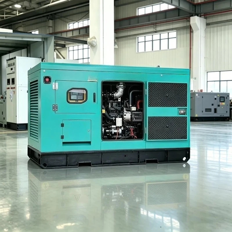 Low Noise 40KW 50KVA Silent Generator Set Single Phase 220V Soundproof Genset  Auto Start Backup Power