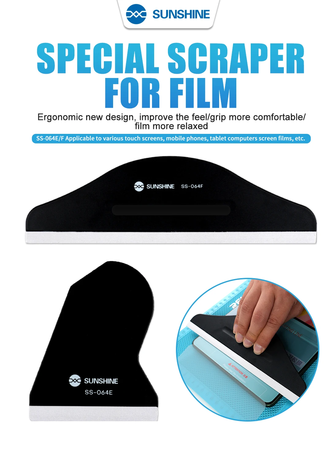 SUNSHINE SS-064 Auto Cutting Plotter Machine Universal Scrapers Screen Front Protective Back Film Sticker Cutting Tool