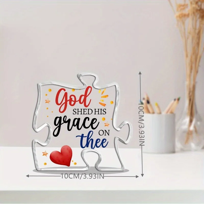 Patriotic God Bless Home Sign with Bible Verse for July 4th