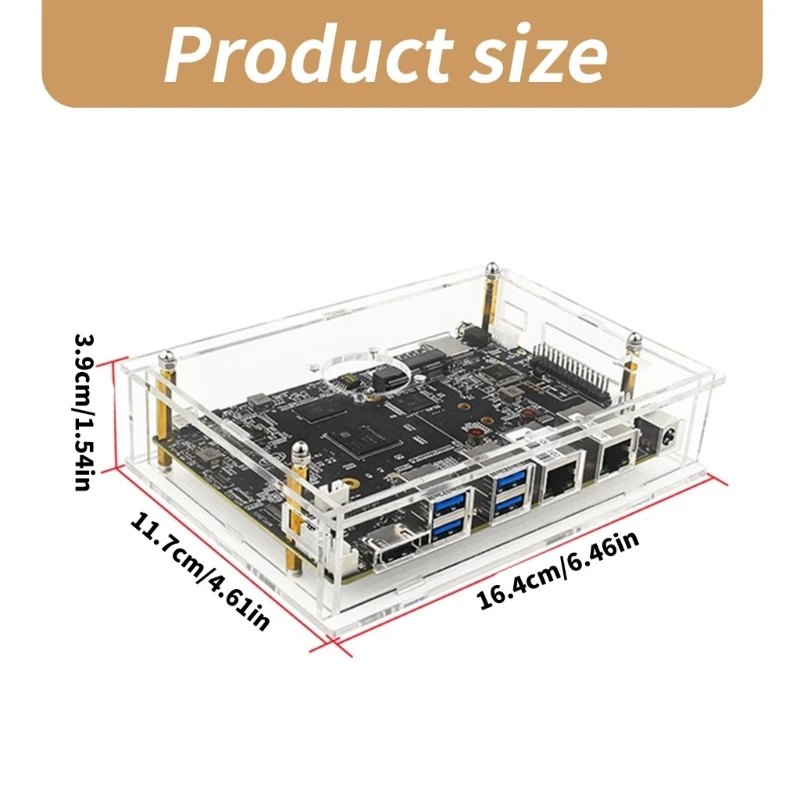 20CB Präzise geschnittenes Acryl-Gehäuse mit aktivem Lüfter für Banana für BPI F3-Entwicklungszwecke