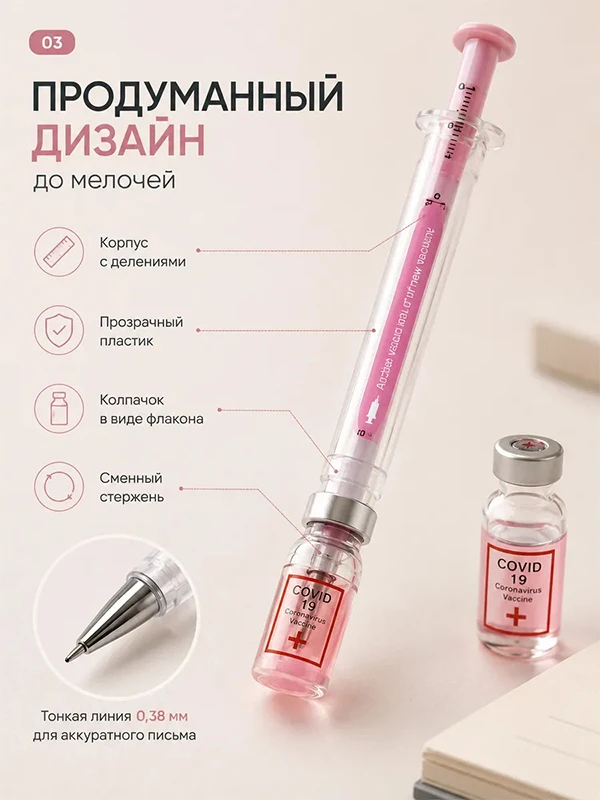 30Pcs Syringe Simulation Ball Pens Replaceable Ink Refill Fine Line Writing School Supplies Gift