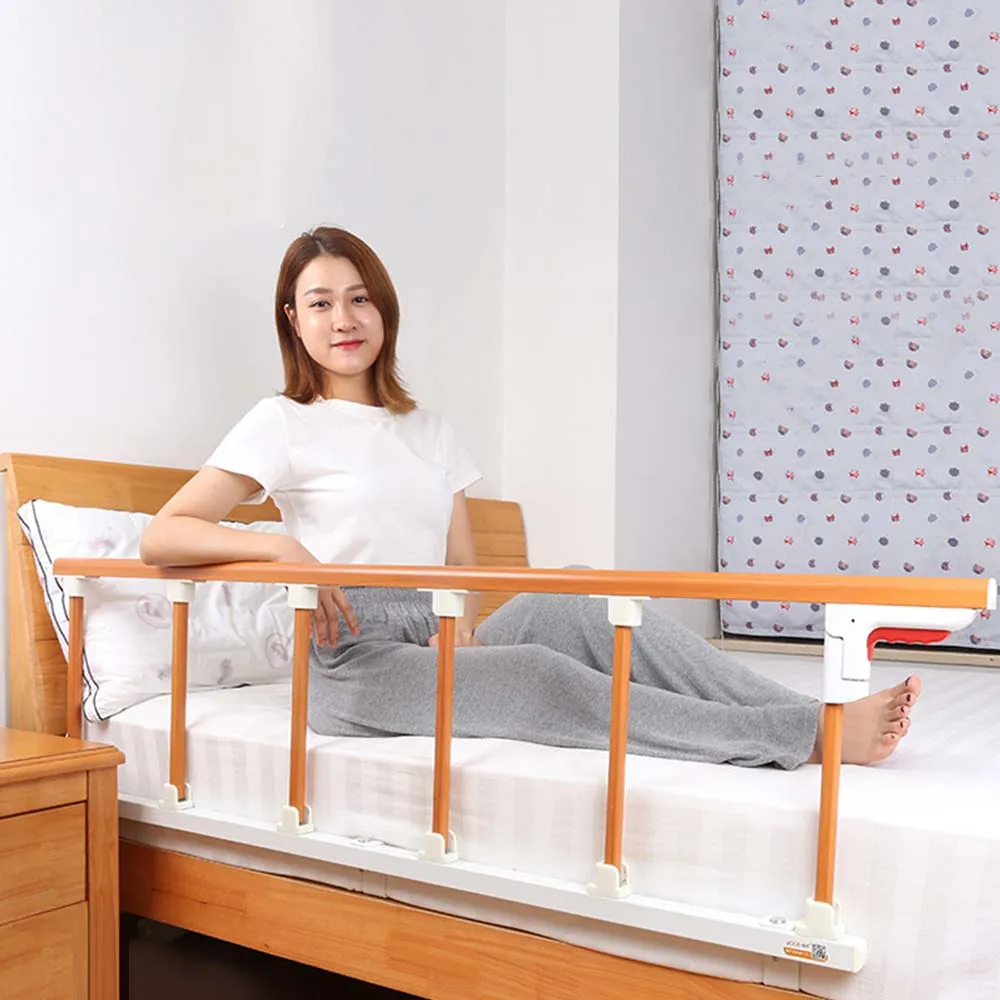 Aluminum Alloy Folding Elderly Bed Anti-Fall Fence Thickened Medical Bed Nursing Bed