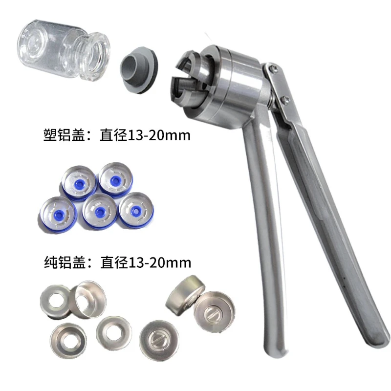 

Manual cap rolling machine Aluminum plastic cover locking machine Antibiotic bottle